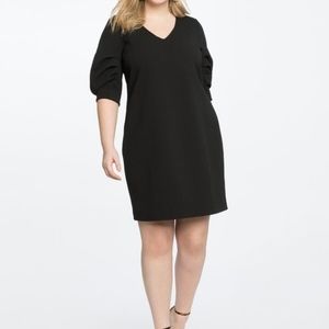 NWOT Eloquii size 14 black knee length dress